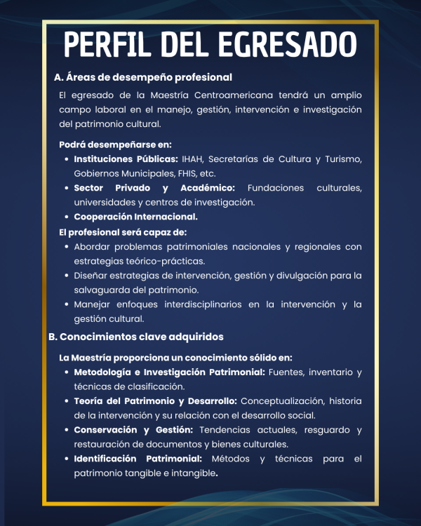 Perfil del egresado MPD