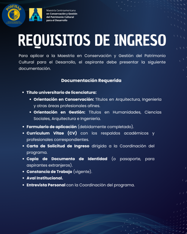 Requisitos de ingreso MPD