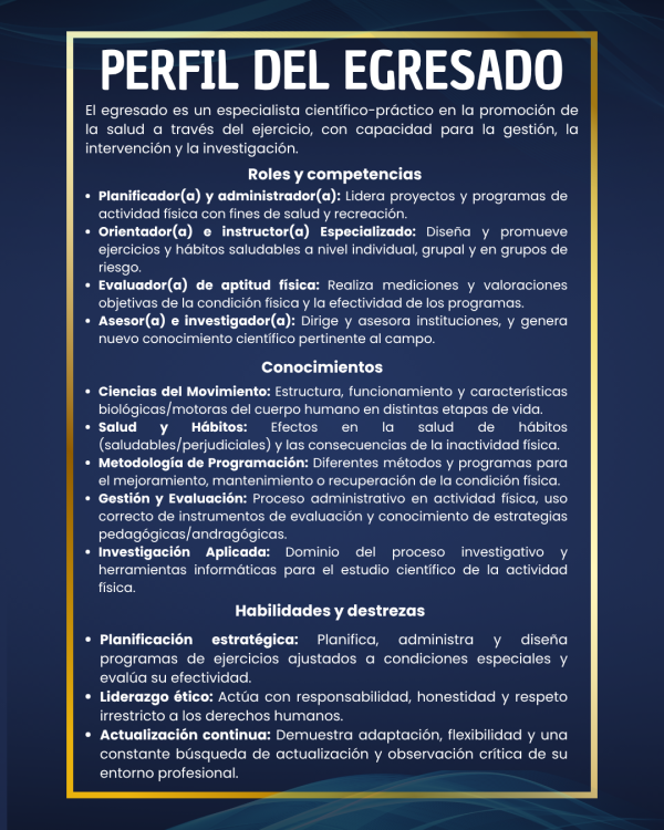 perfil del egresado MAFS